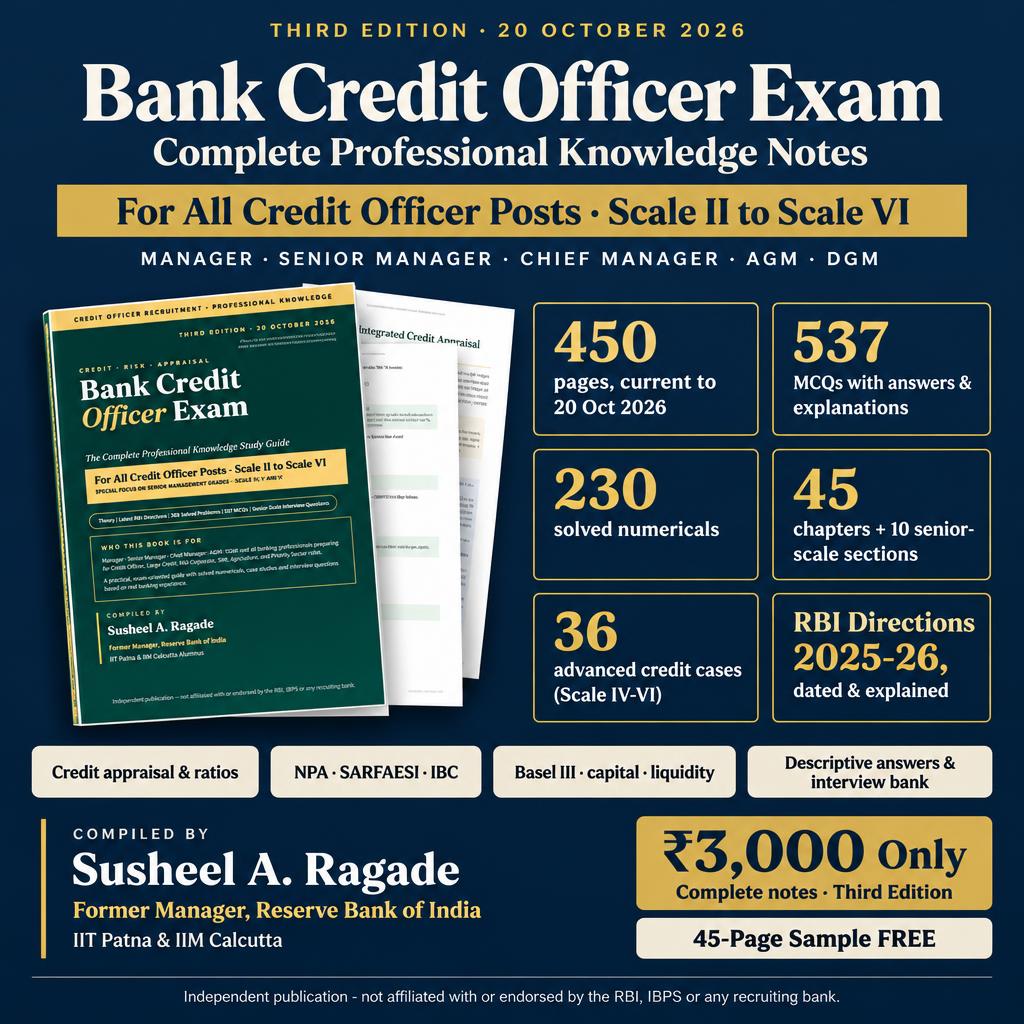 Bank Credit Officer Exam Notes