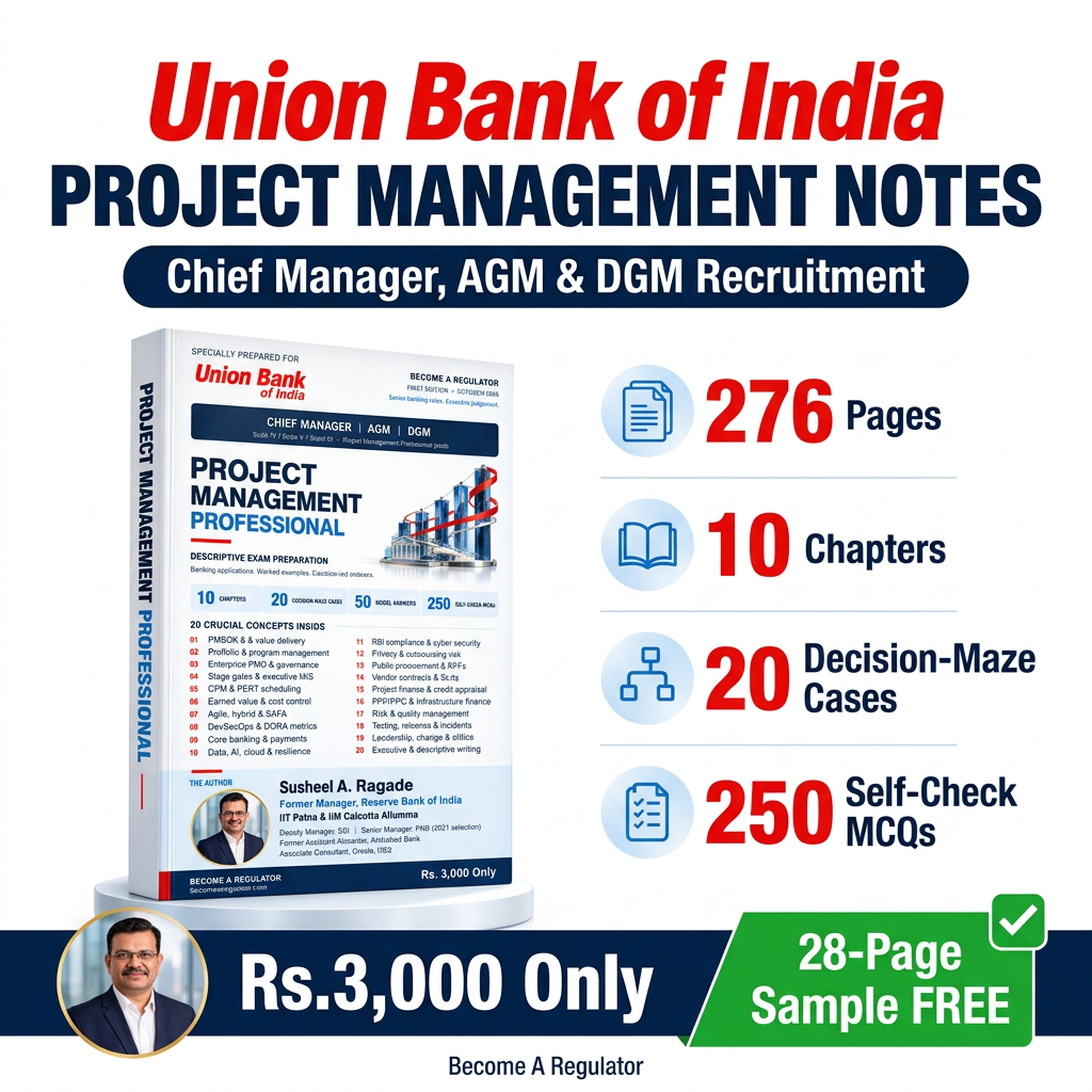 Union Bank of India Project Management Notes for Chief Manager, AGM and GDM Post Recruitment